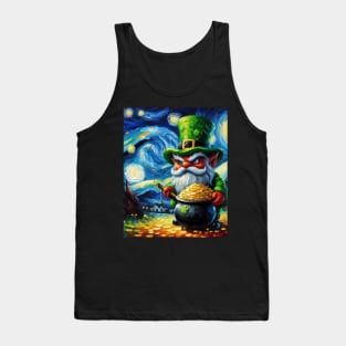 Irish Gnome in Starry Night Tank Top